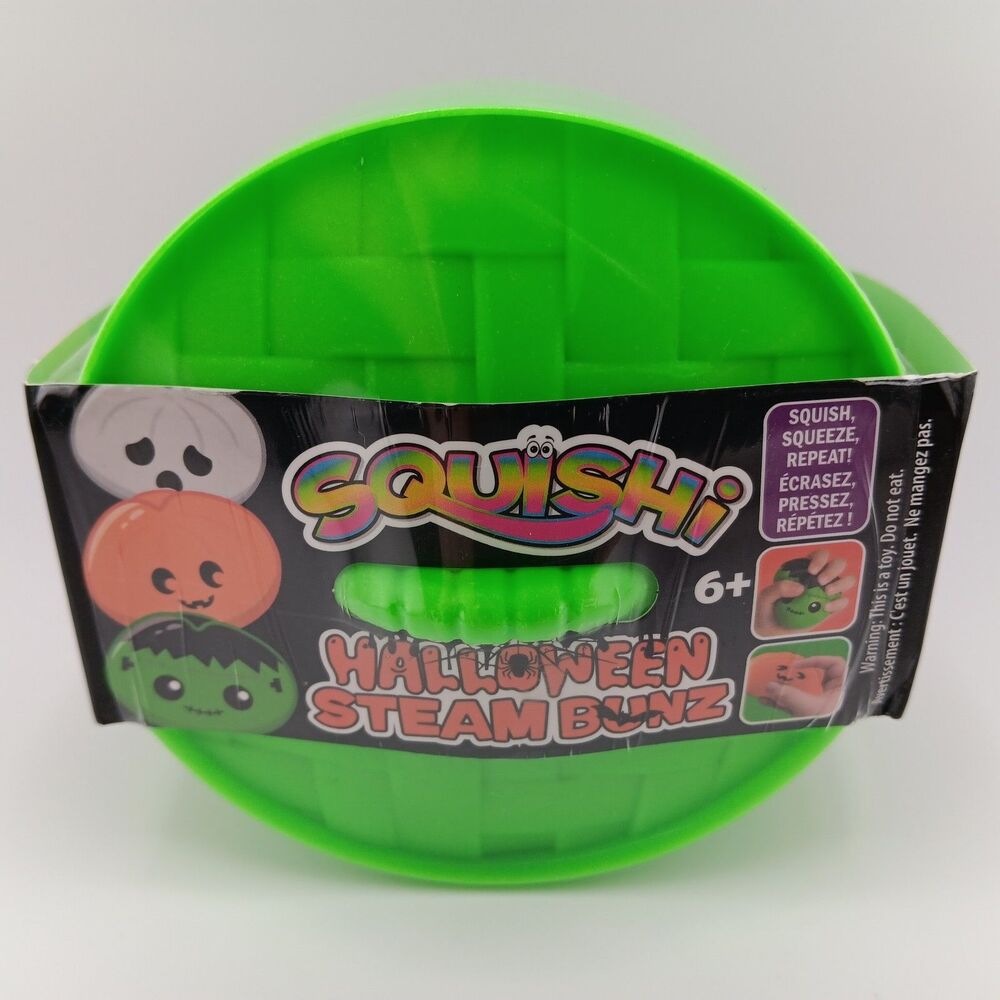 Spirit Halloween Squishi Steam Bunz Stress Relief Dumpling - Green Mystery